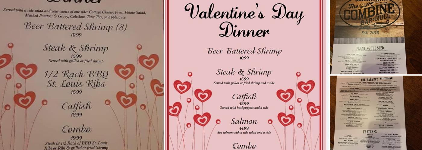 The Combine Bar & Grill Menu