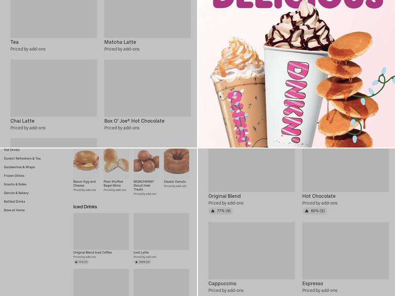 Dunkin' Menu