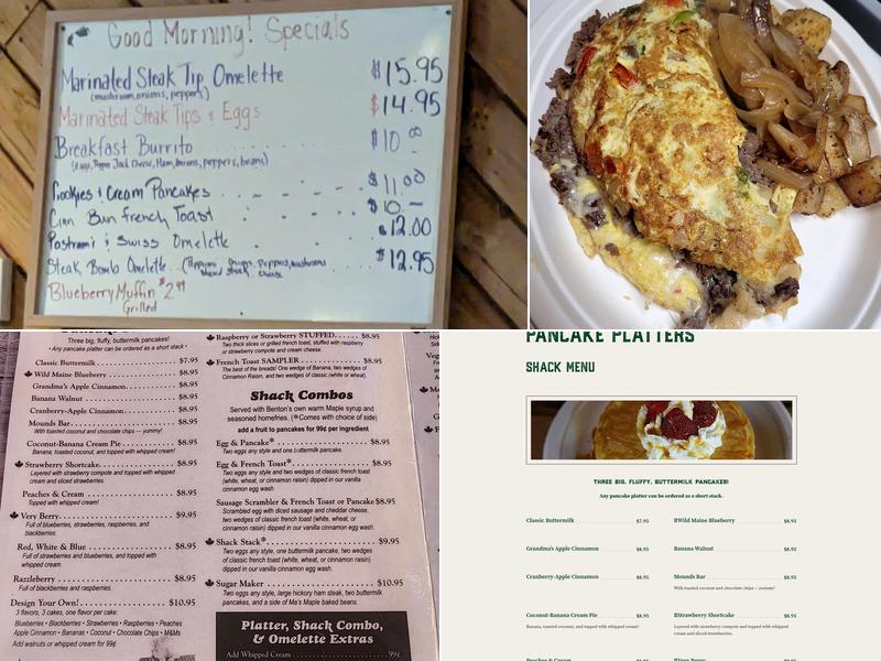 Benton's Sugar Shack Menu