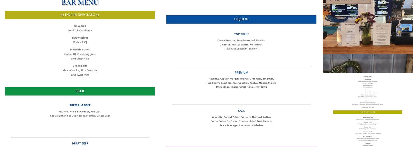 Mermaids Island Grill Menu