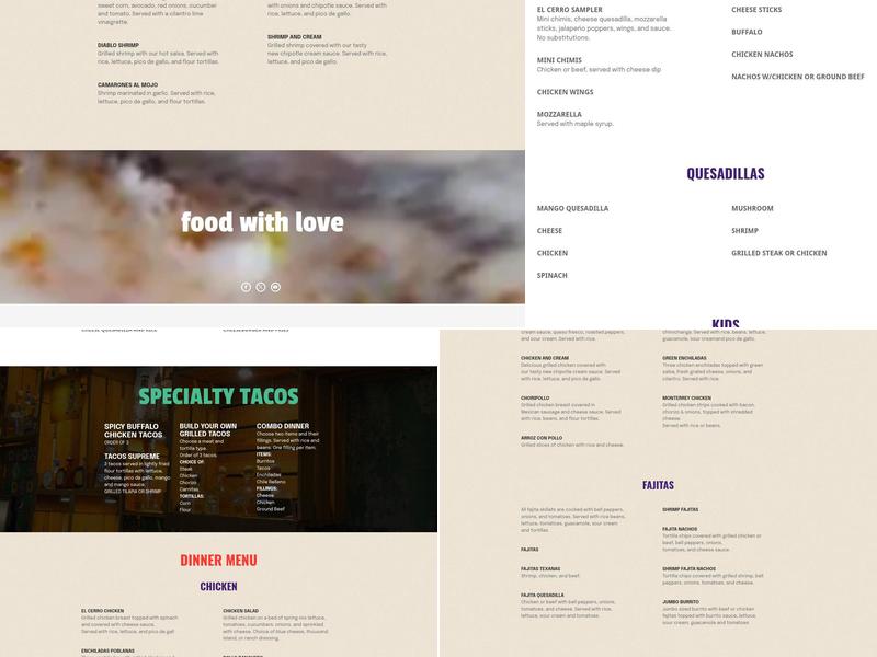 El Cerro Mexican Bar & Grill Menu