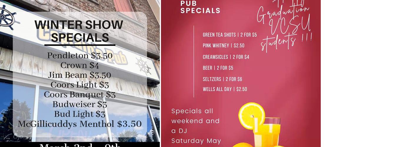 Captain's Pub Menu