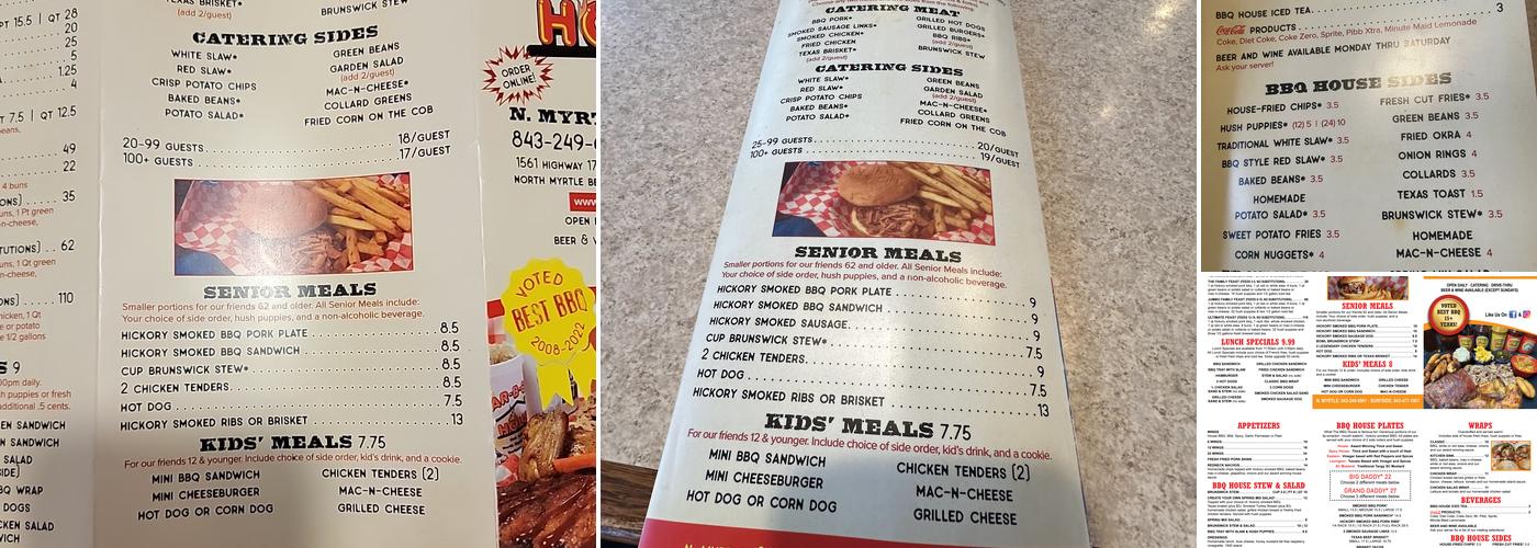 Bar-B-Que House Menu