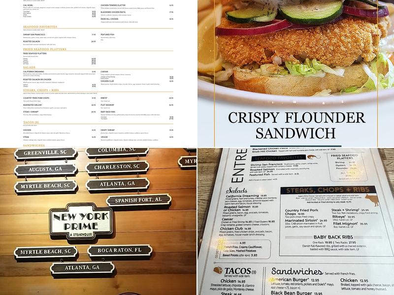 California Dreaming Menu