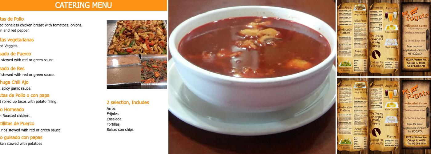 Mi Fogata Menu