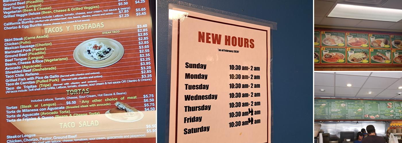 Burrito House Menu