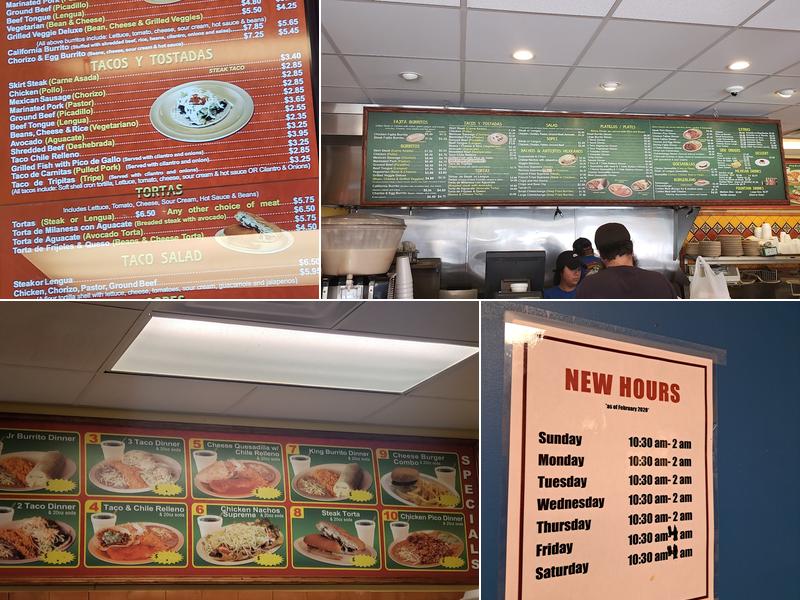 Burrito House Menu