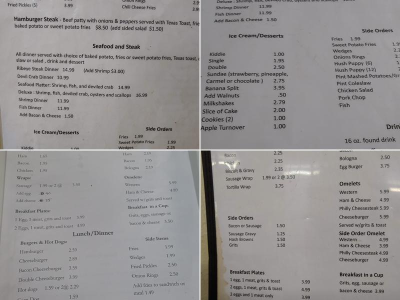 Papa's Grill & Convenience Menu