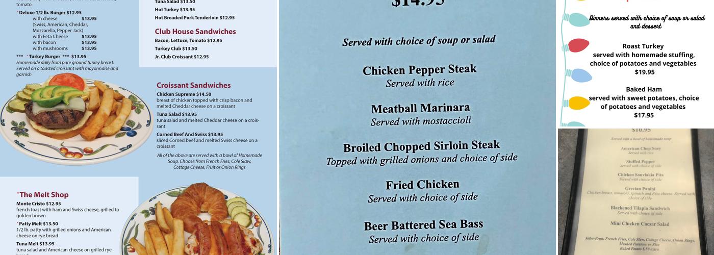 Dappers East Menu