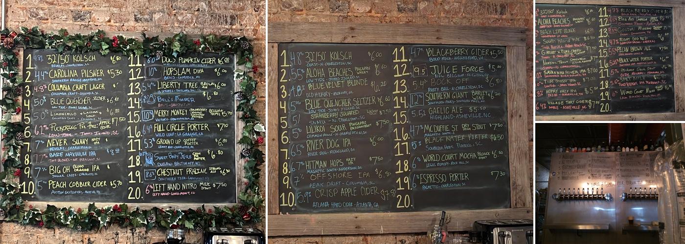 BREWS on the Alley Menu