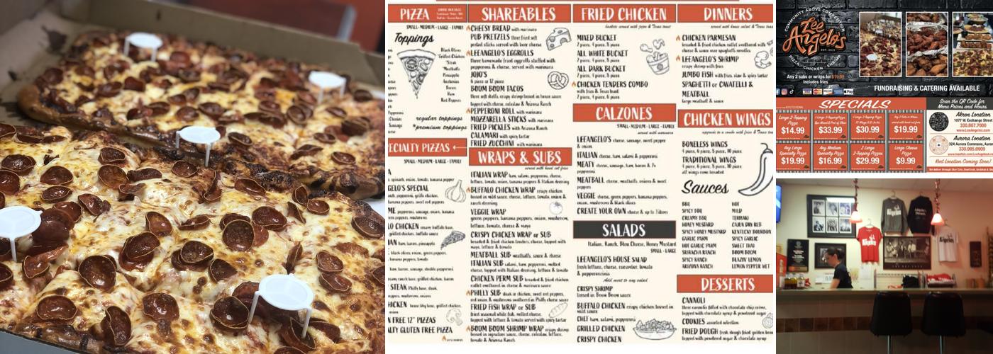 LeeAngelo's (Aurora) Menu