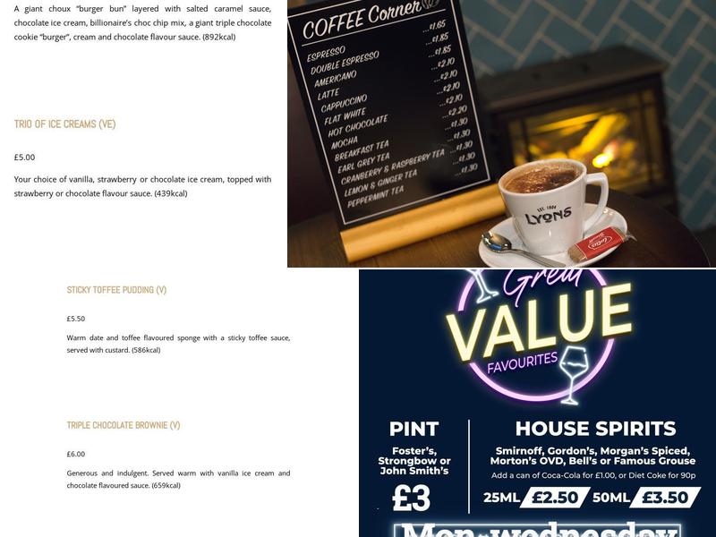 The Welcome Inn Menu