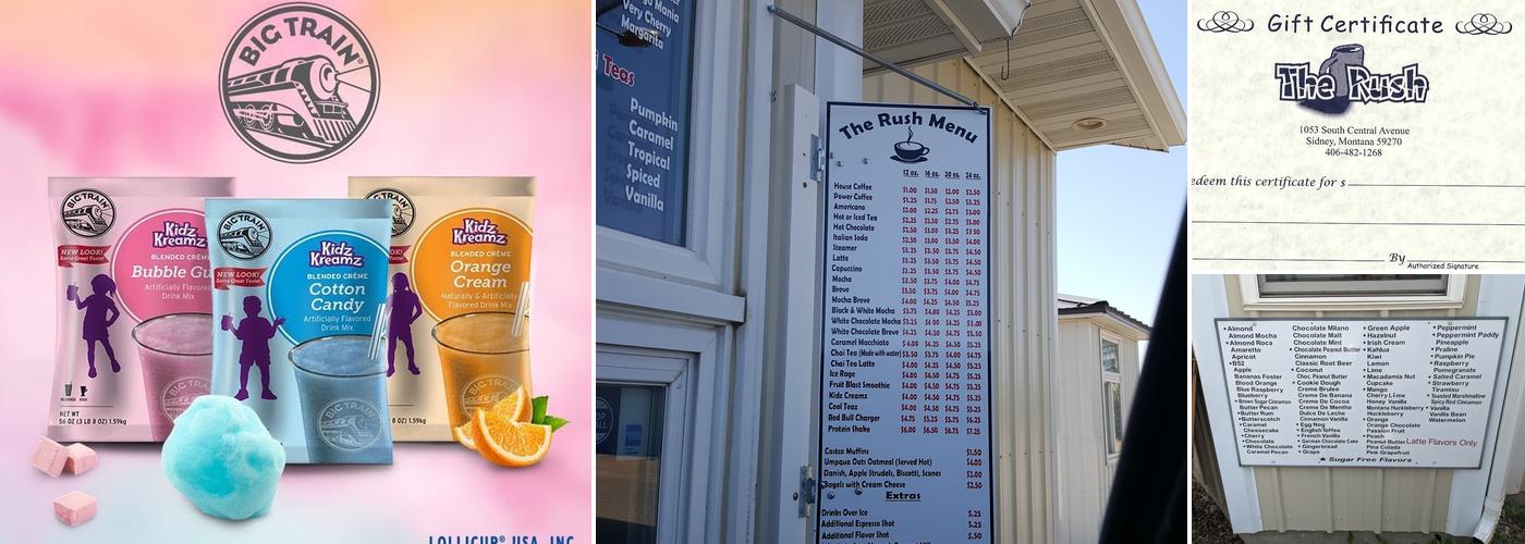 The Rush Espresso Menu