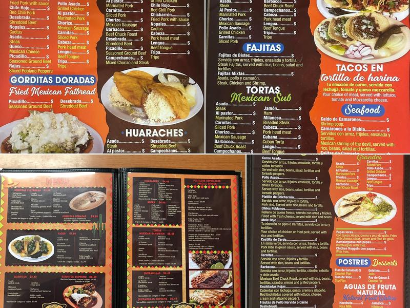 El Rancho Mexican Restaurant Menu