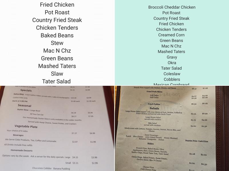 Smitty's Family Restaurant Menu