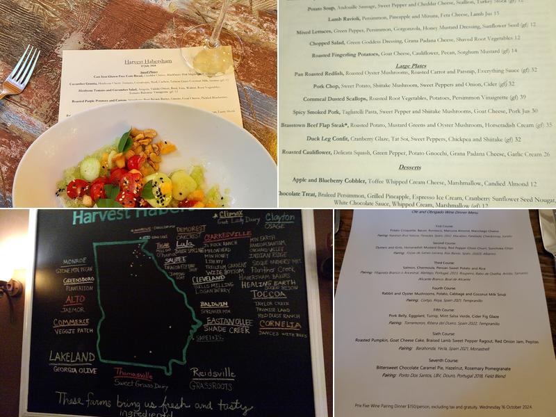 Harvest Habersham Menu