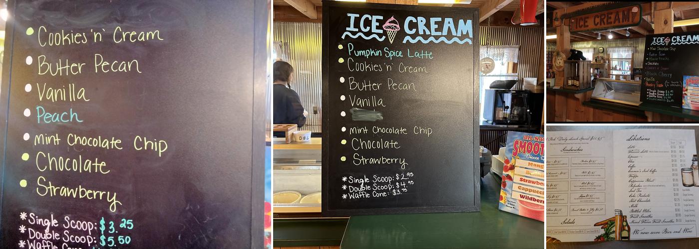 Pumpkintown Mountain Opry Menu