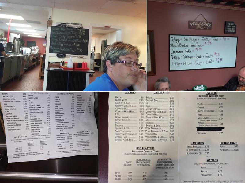 Eva's Restaurant Menu