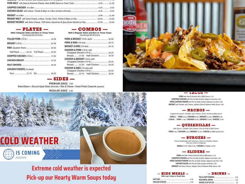 The Pompous Pig Menu