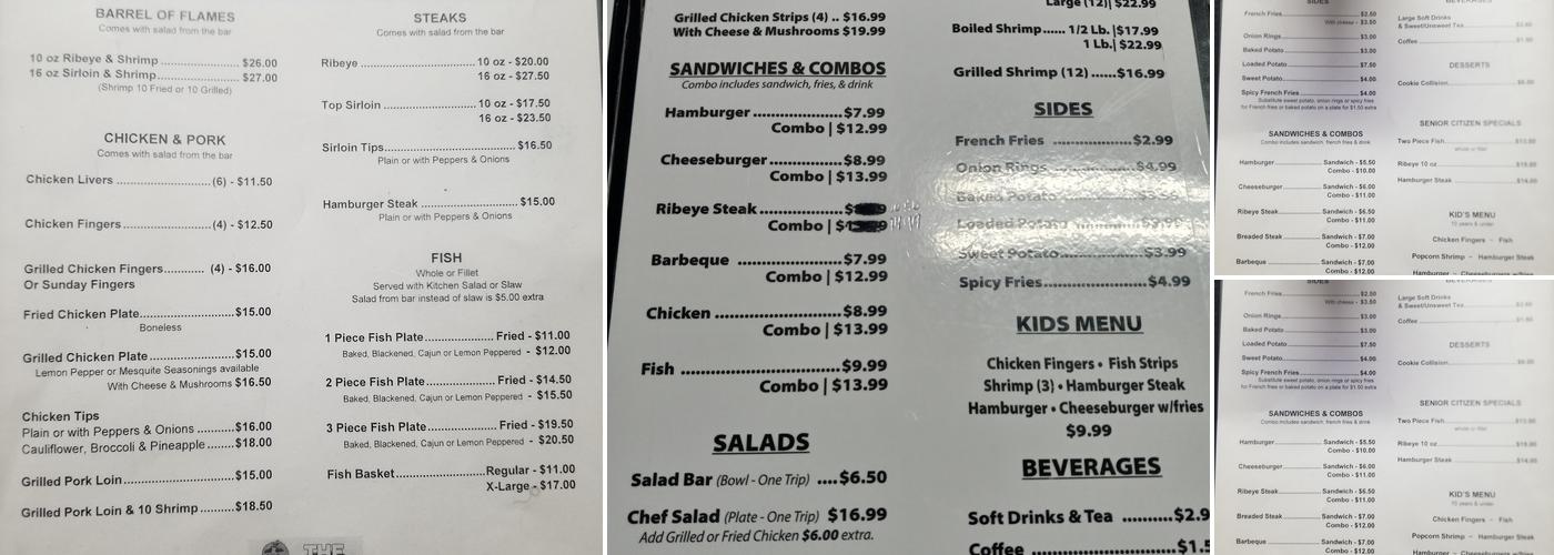 Pickle Barrel Menu