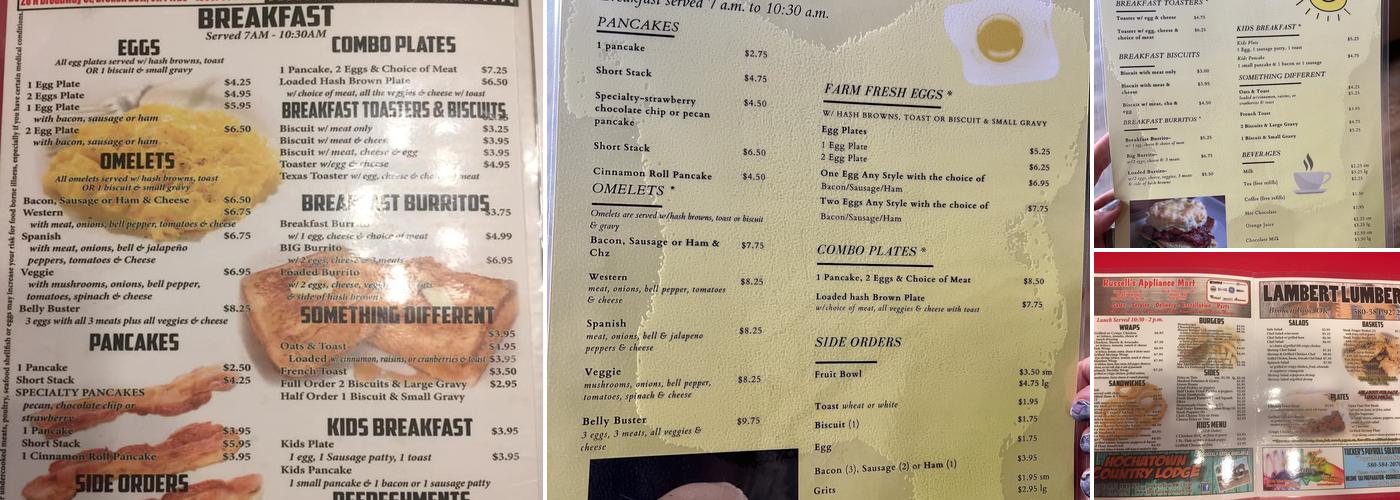 Smith’s Good Eats Menu