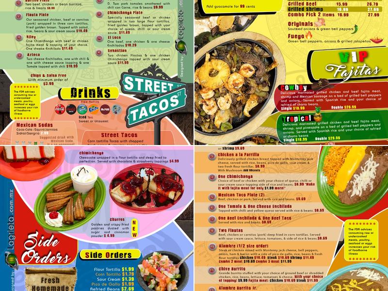 Papa Poblanos Broken Bow Menu