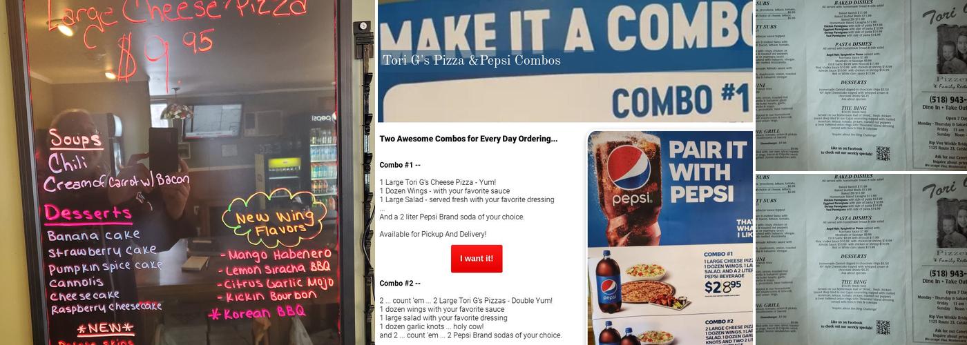 Tori G's Menu