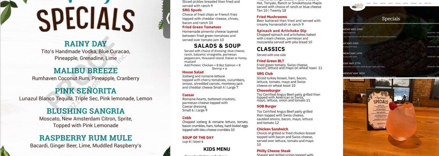 Saluda River Grill Menu