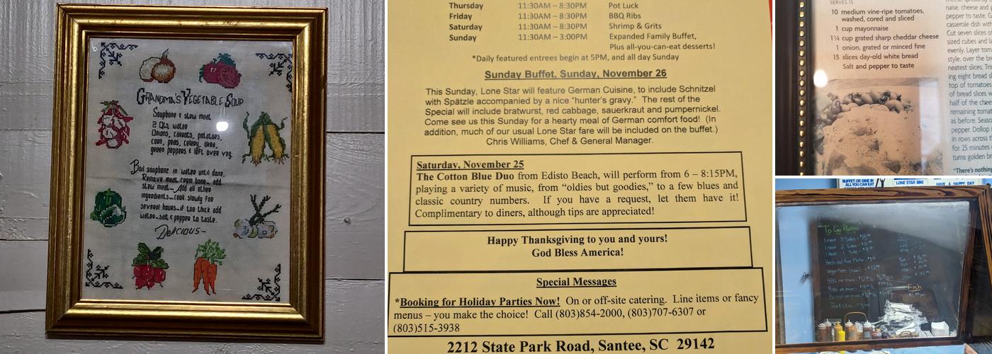 Lone Star BBQ Tavern and Grille Menu