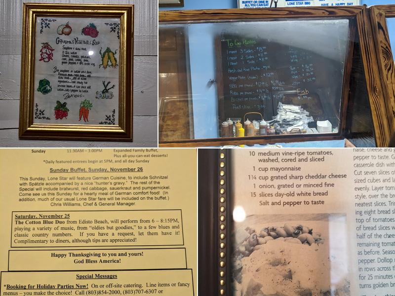 Lone Star BBQ Tavern and Grille Menu