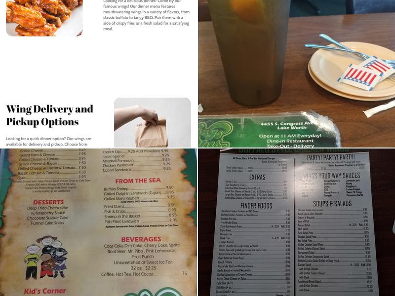 Wings Plus of Lake Worth Menu