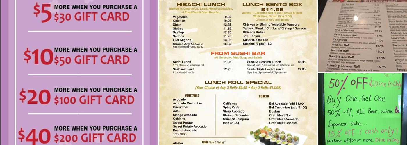 MT.Fuji Japanese Restaurant Menu