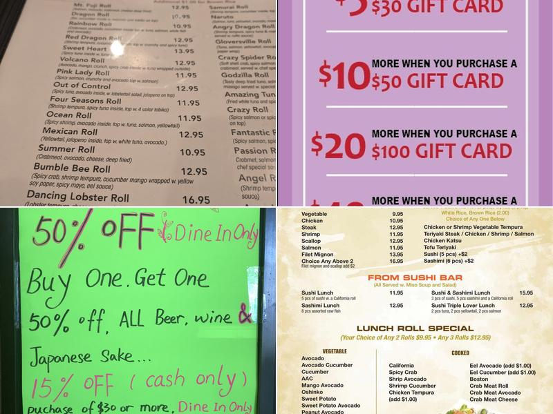 MT.Fuji Japanese Restaurant Menu