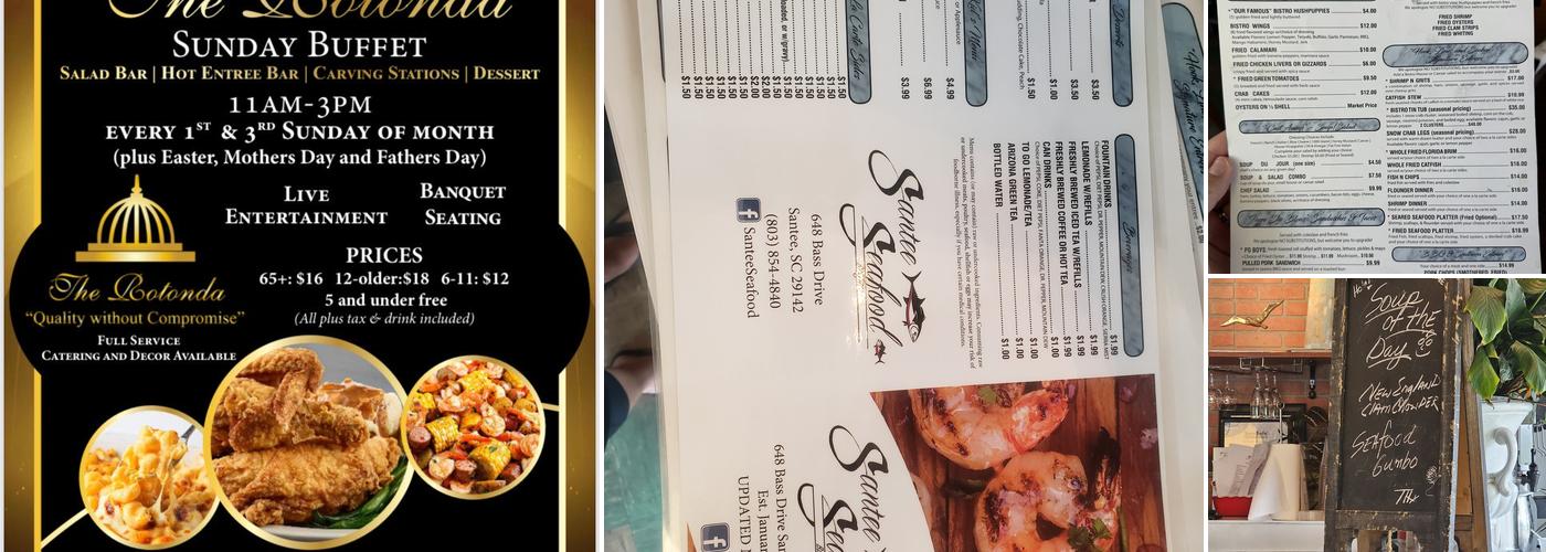 Santee Seafood Bistro Menu