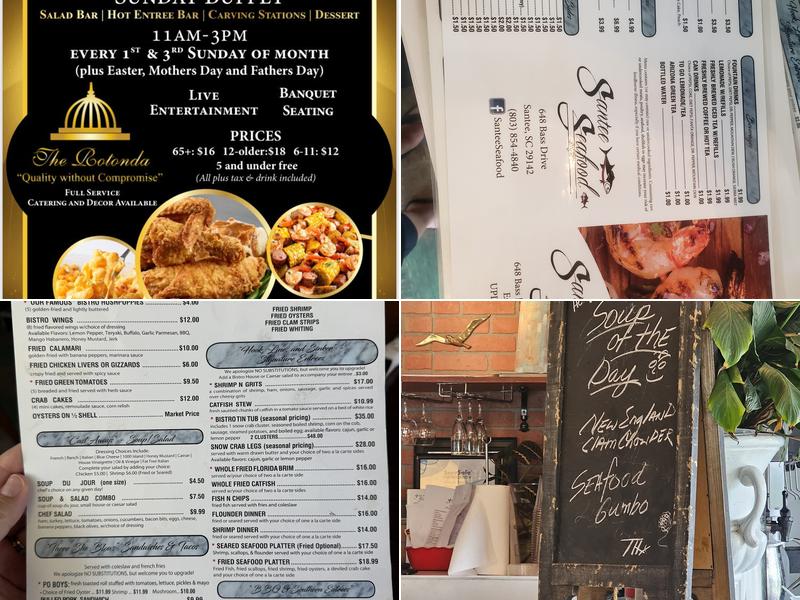 Santee Seafood Bistro Menu