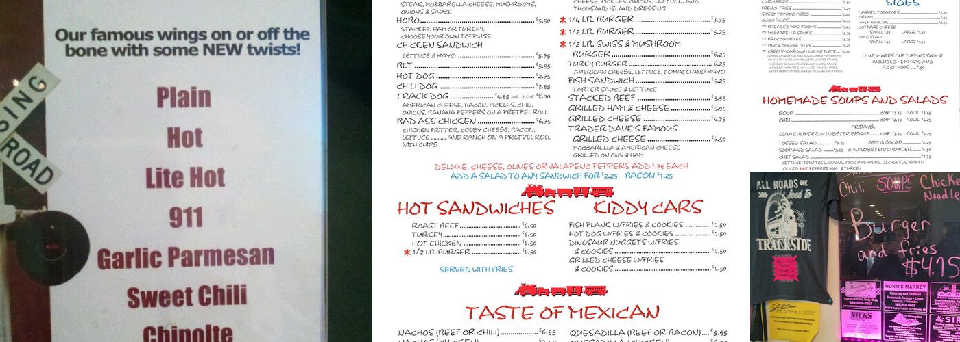 Track Side Menu