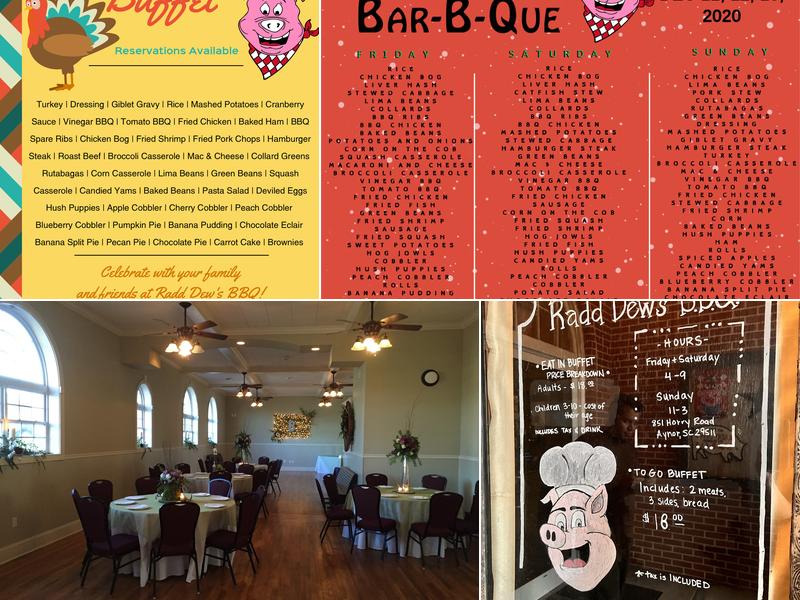 Radd Dew's Bar-B-Que Pit Menu