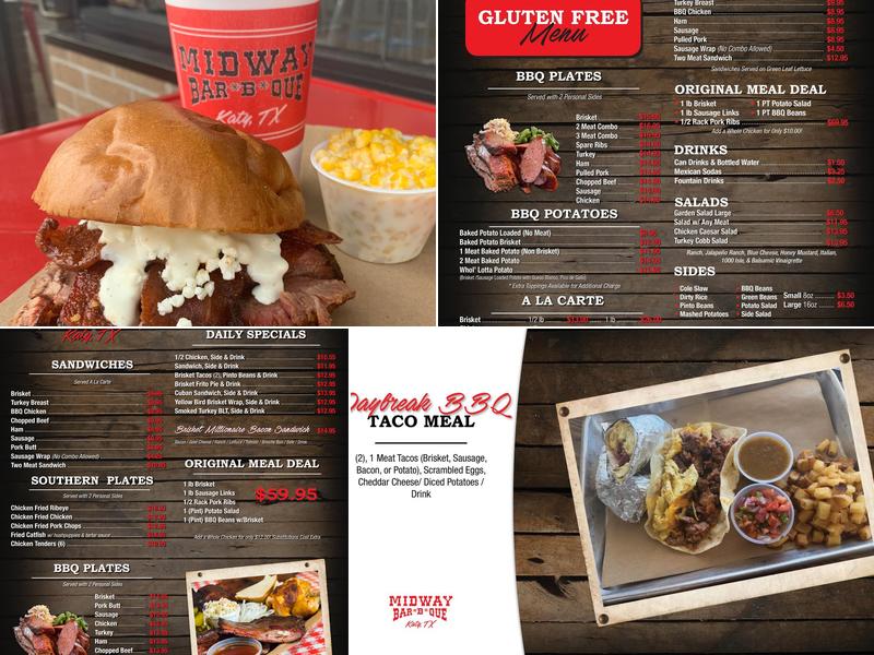 Midway BBQ Menu
