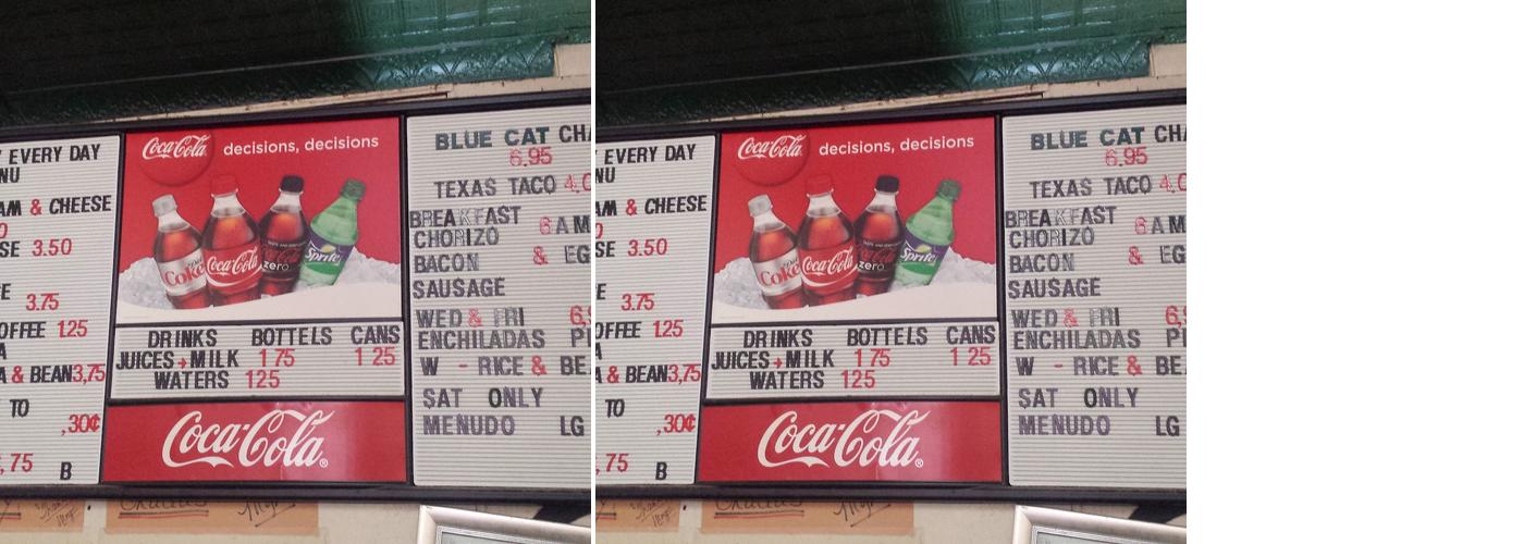 El Taquito Menu