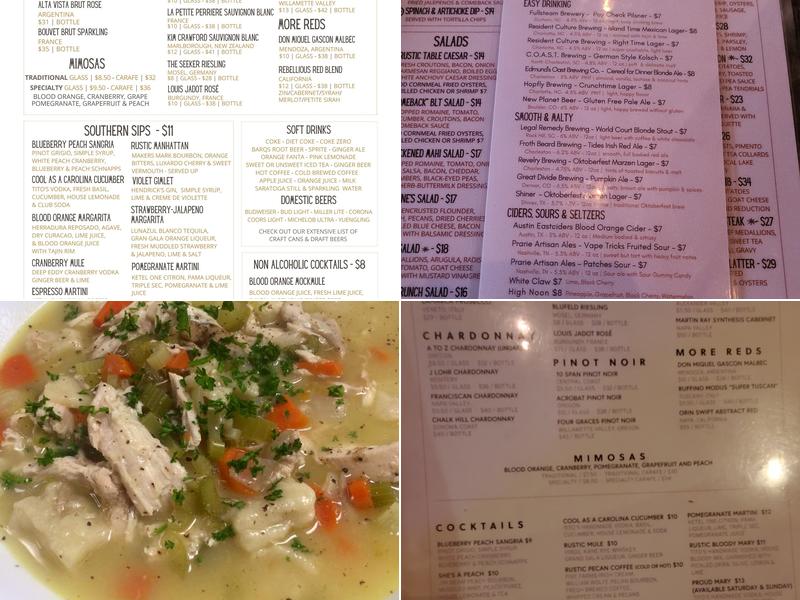 Rustic Table Menu