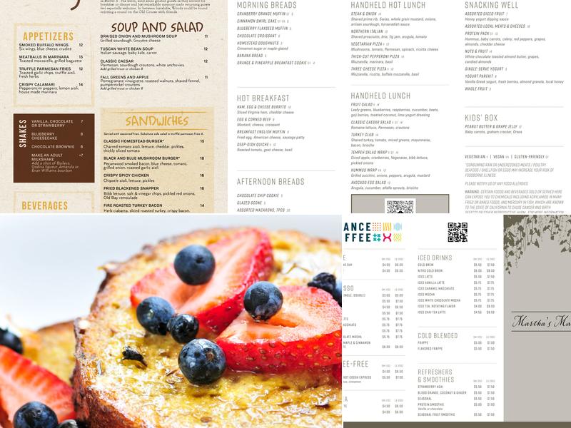 Woody's Restaurant Menu