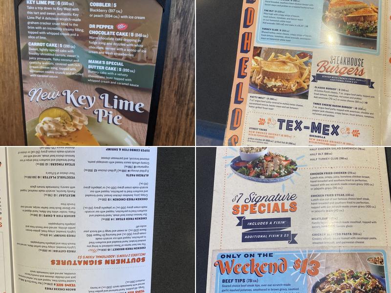 Cotton Patch Cafe Menu