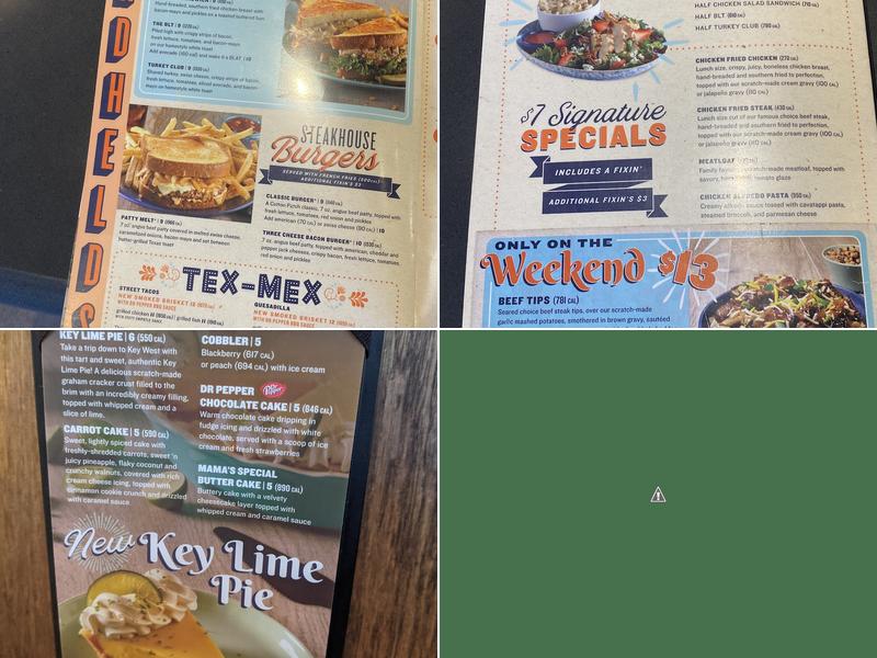 Cotton Patch Cafe Menu