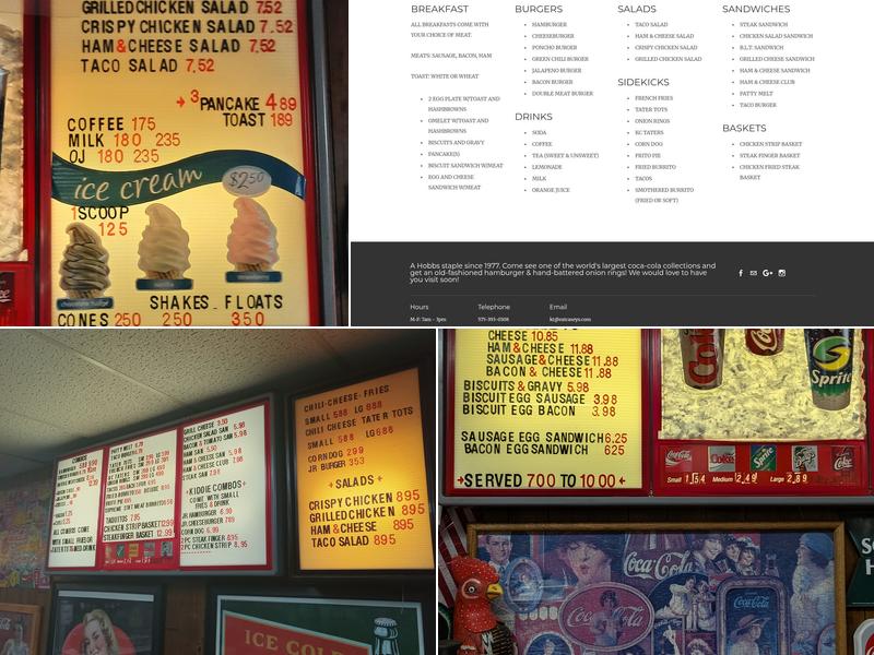 Casey's Restaurant Menu