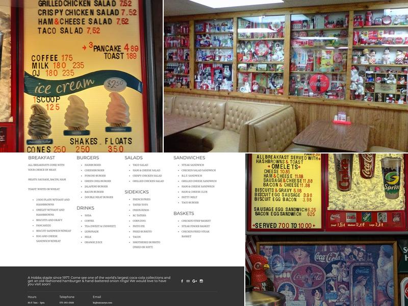 Casey's Restaurant Menu