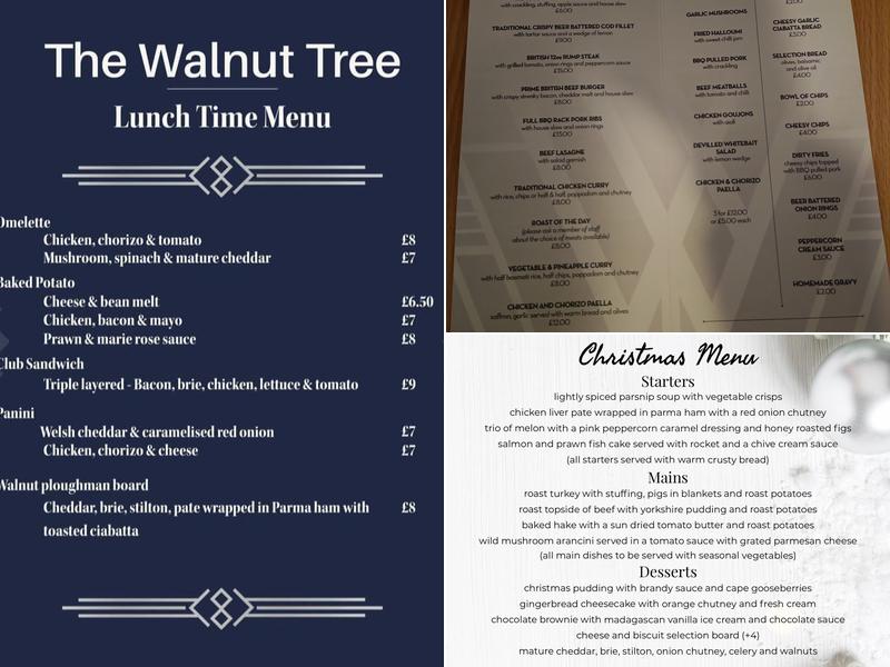 The Walnut Tree Menu