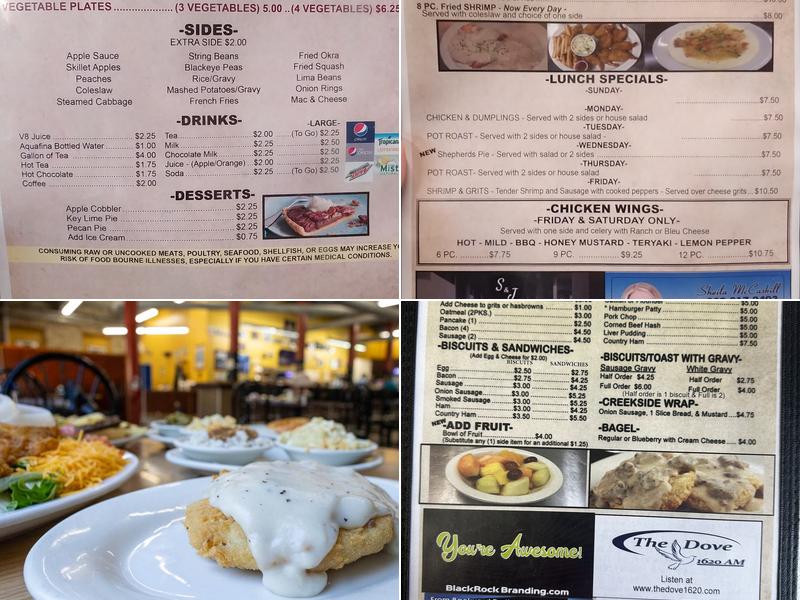 Creekside Restaurant Menu