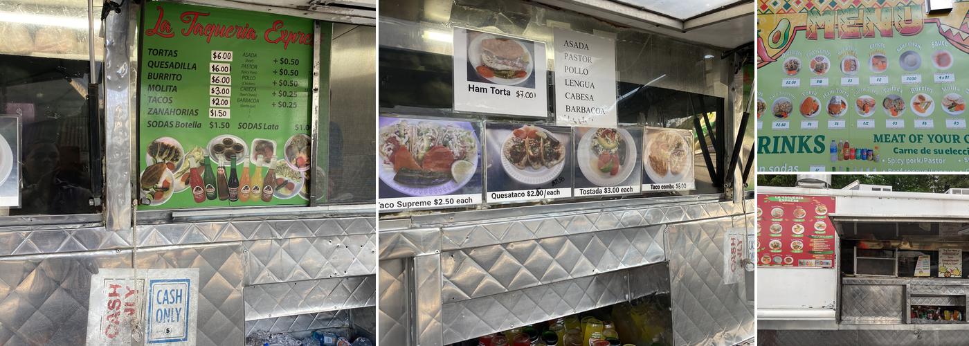 La Taqueria Express Menu