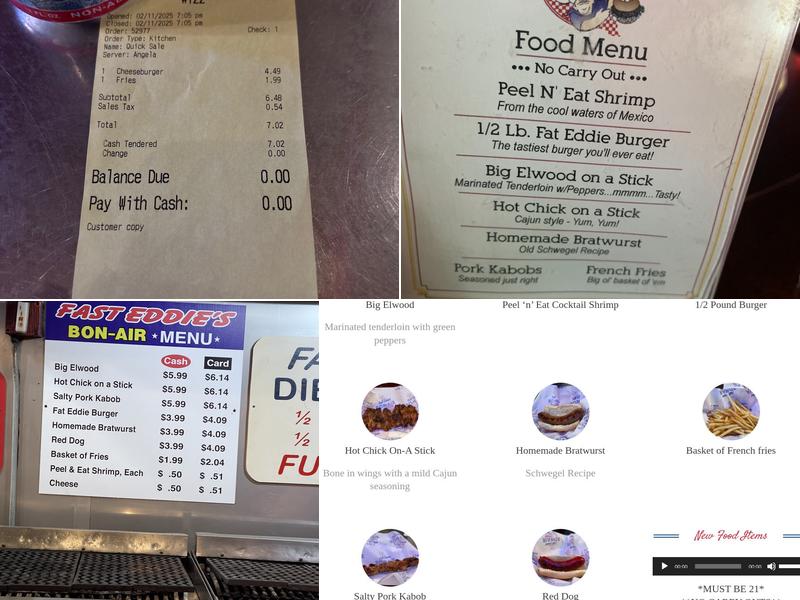 Fast Eddie's Bon Air Menu