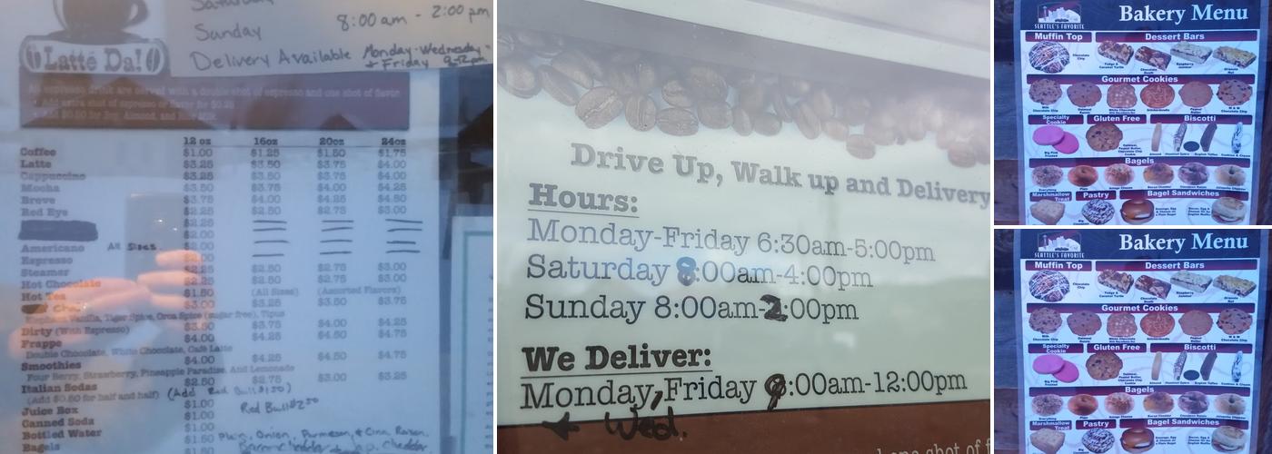 Latte Da Menu